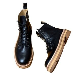 Black Suede Studio Drea Platform Boot